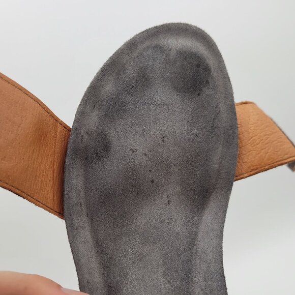 Taos Carousel 2 Women's Sz 6 to 6.5 EU 37 Deep Bronze Wedge Sandals 2 Strap - Picture 9 of 15